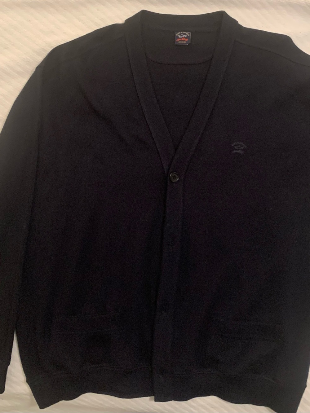 Paul & Shark Men's V-Neck Cardigan Sweater - Navy